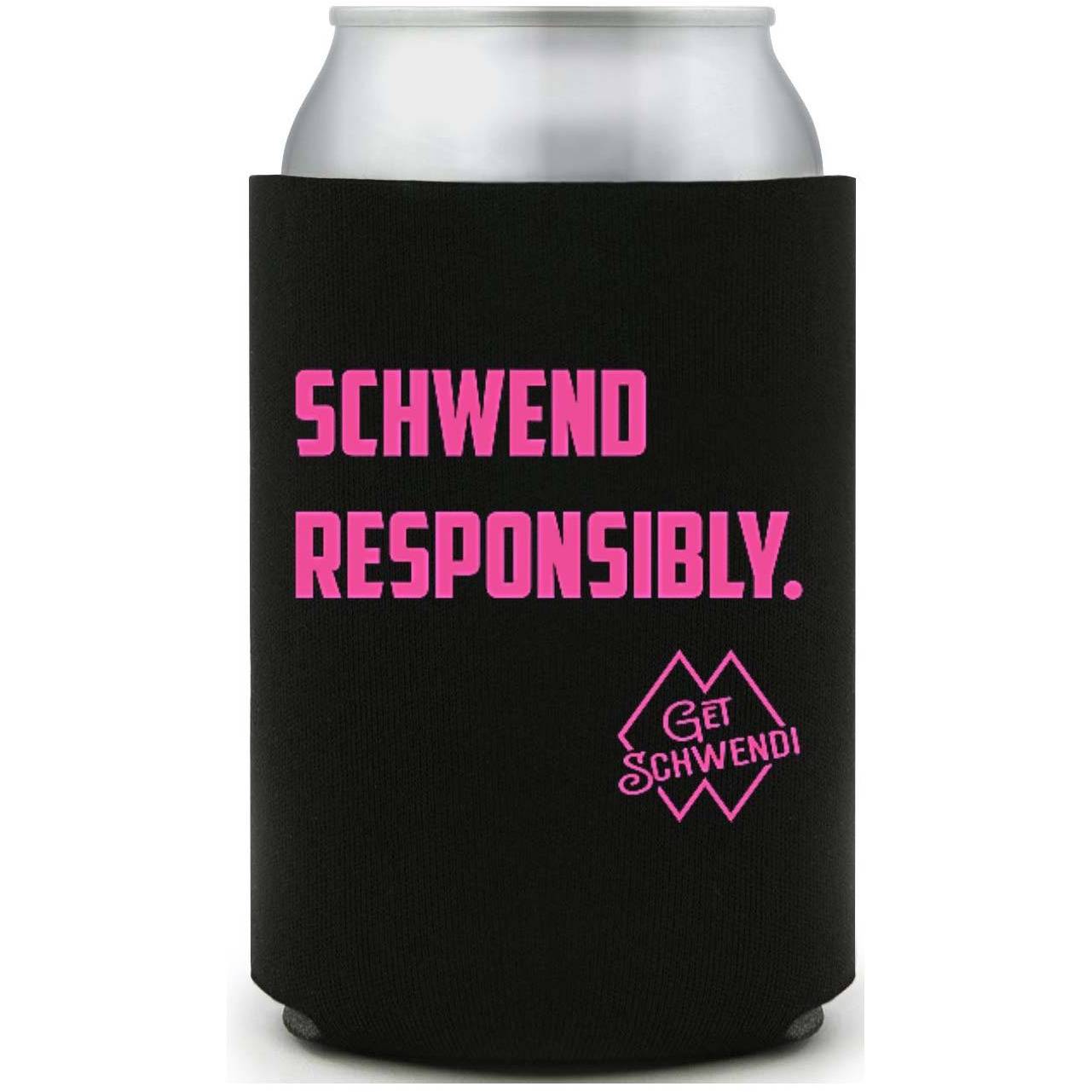 Schwend Responsibly Black Koozie